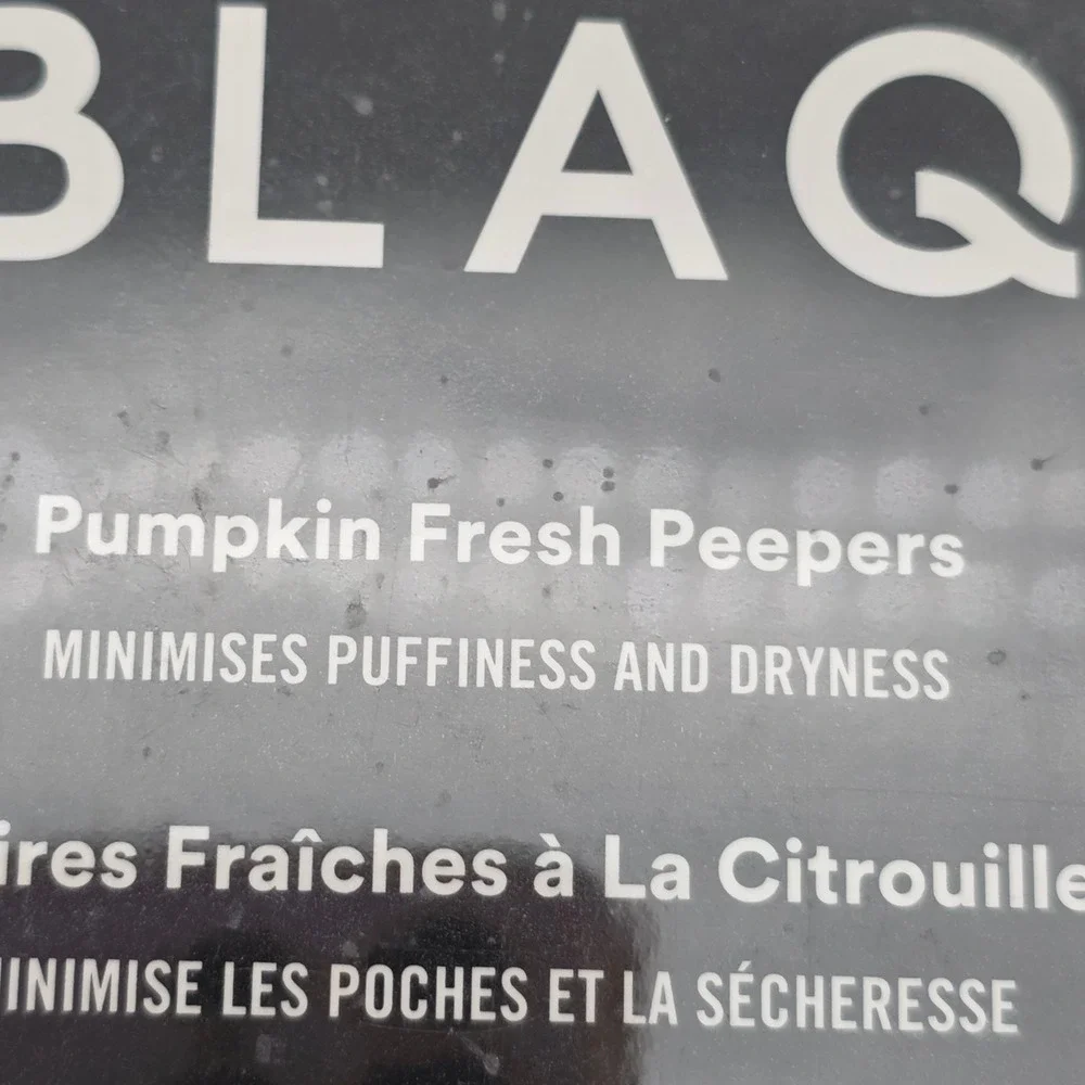 BLAQ Pumpkin Fresh Peepers Eye‎ Masks 5ct Hydrogel Under Eye Patches De-puffing